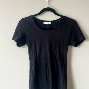 Active Basic Black Short Sleeve Tee
